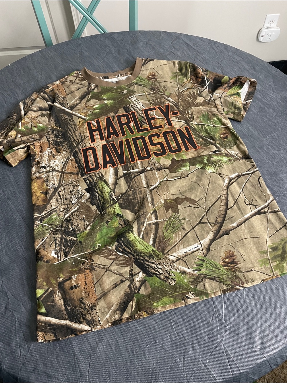 Harley-Davidson Camo Short Sleeve Tee in Brown and Green - Picture 3 of 10